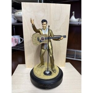 Elvis Presley Love Me Tender Figure Statue Music Box Works